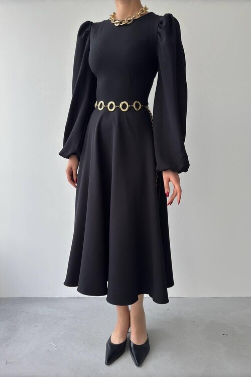 Sali Balloon Sleeve Dress