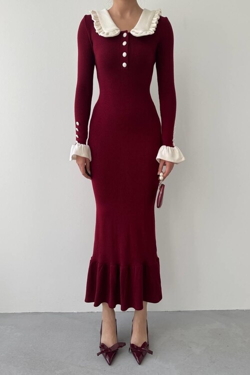 Sura Bebe Yaka Elbise