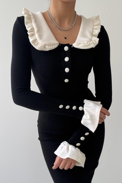 Sura Baby Collar Dress