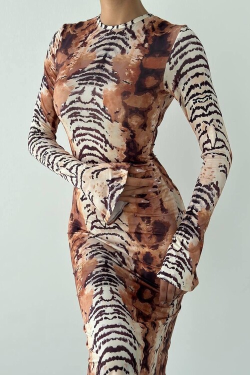 Vannes Patterned Dress