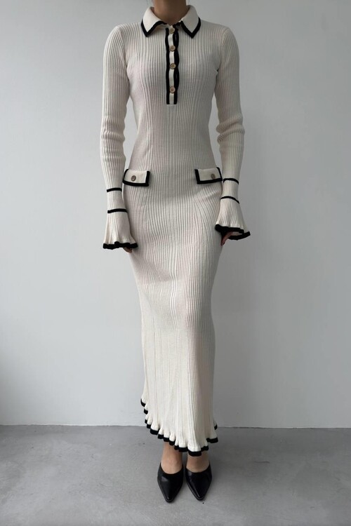 Wale Pocket Detailed Dress