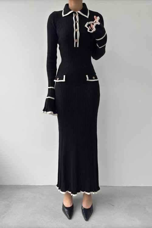 Wale Pocket Detailed Dress