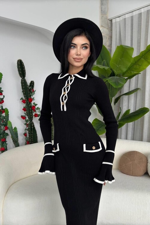 Wale Pocket Detailed Dress