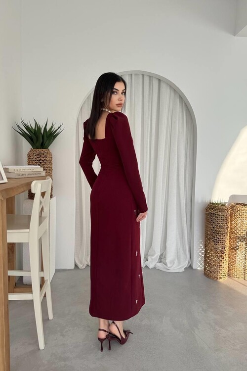 Akit Pearl Detailed Dress