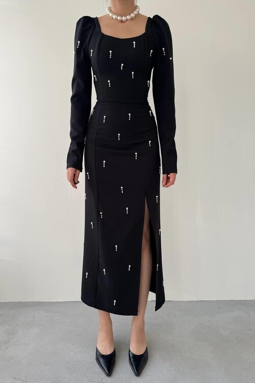 Akit İnci Detaylı Elbise