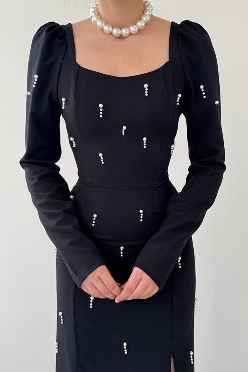 Akit İnci Detaylı Elbise