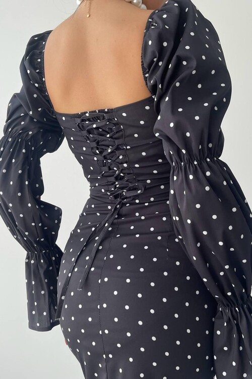 Arges Polka Dot Midi Dress