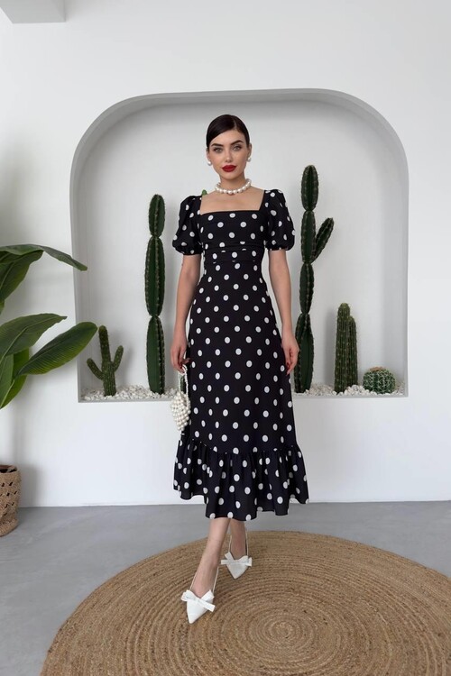 Arthur Balloon Sleeve Dress