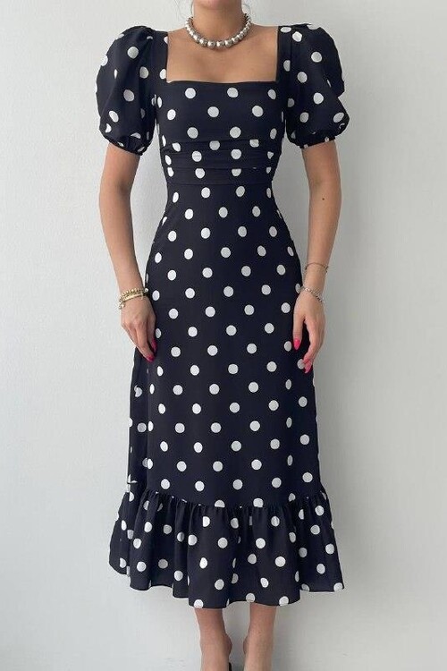 Arthur Balloon Sleeve Dress