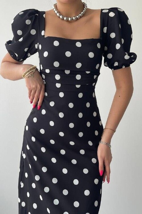 Arthur Balloon Sleeve Dress