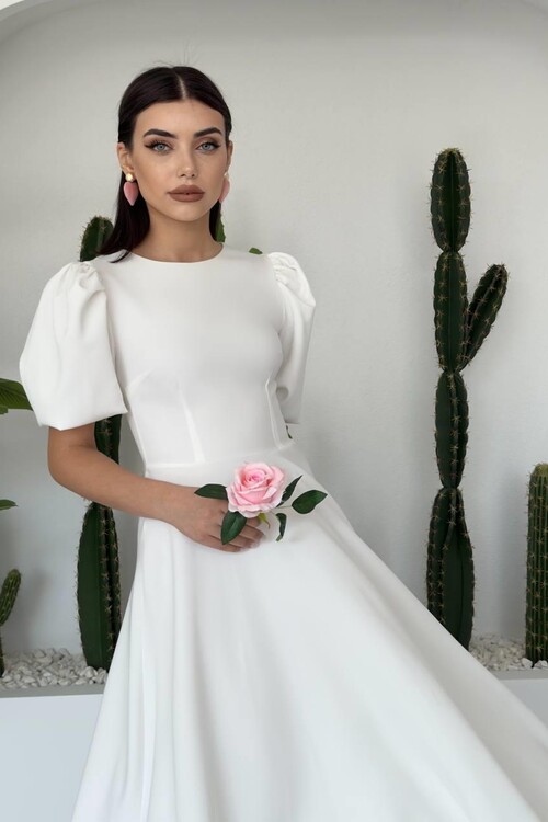Catania Balloon Sleeve Dress