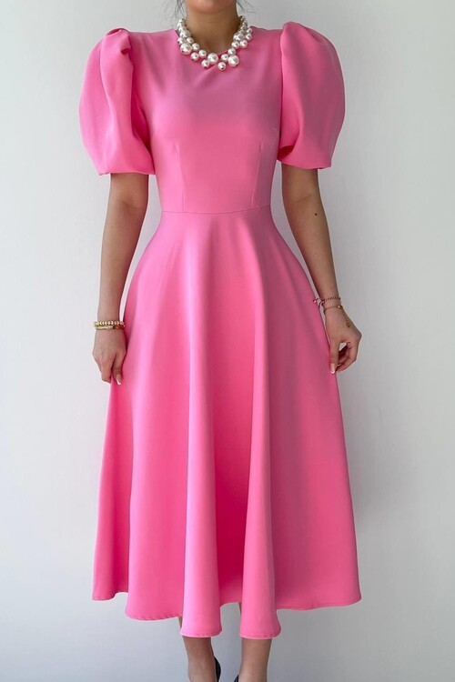 Catania Balloon Sleeve Dress