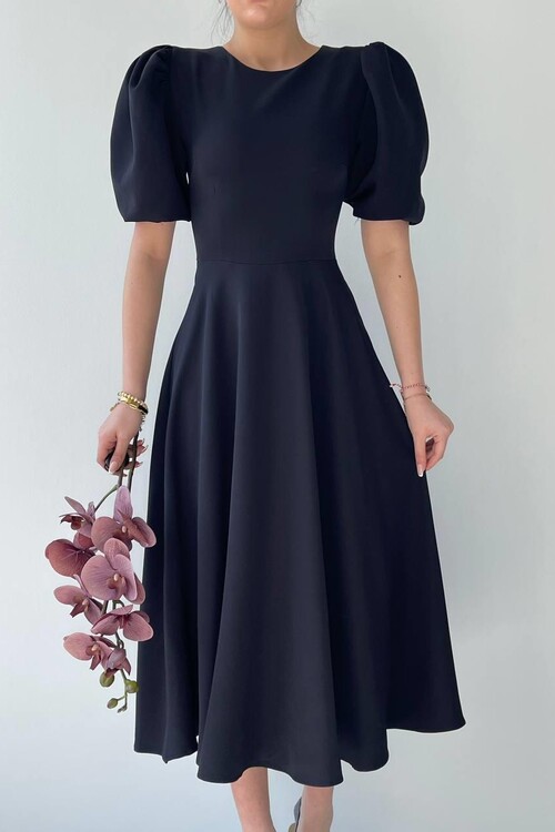 Catania Balloon Sleeve Dress