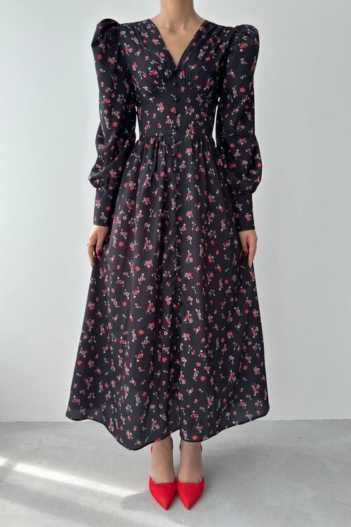 Cery Floral Long Dress