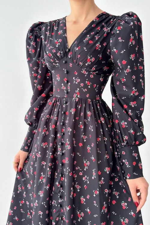 Cery Floral Long Dress