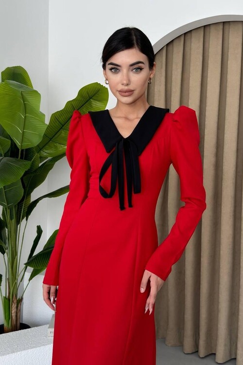 Chimay Collar Tied Dress