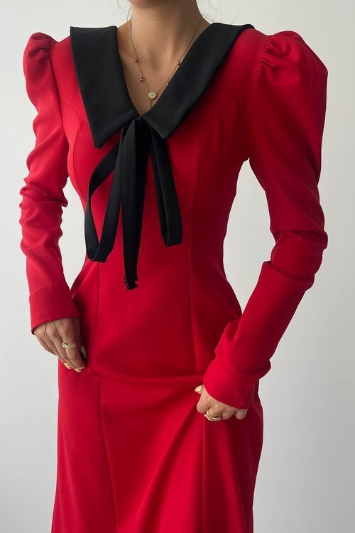 Chimay Collar Tied Dress