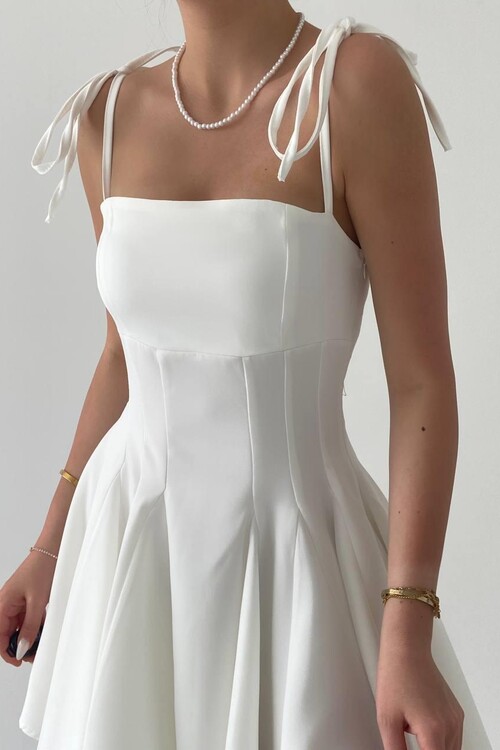 Clara Askılı Mini Elbise