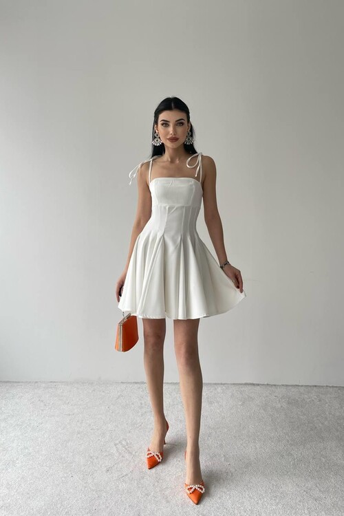 Clara Askılı Mini Elbise