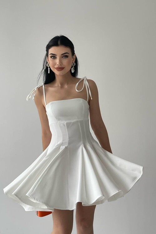 Clara Askılı Mini Elbise