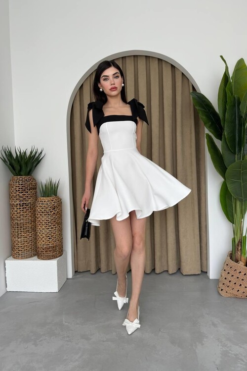 Cloche Shoulder Bow Dress
