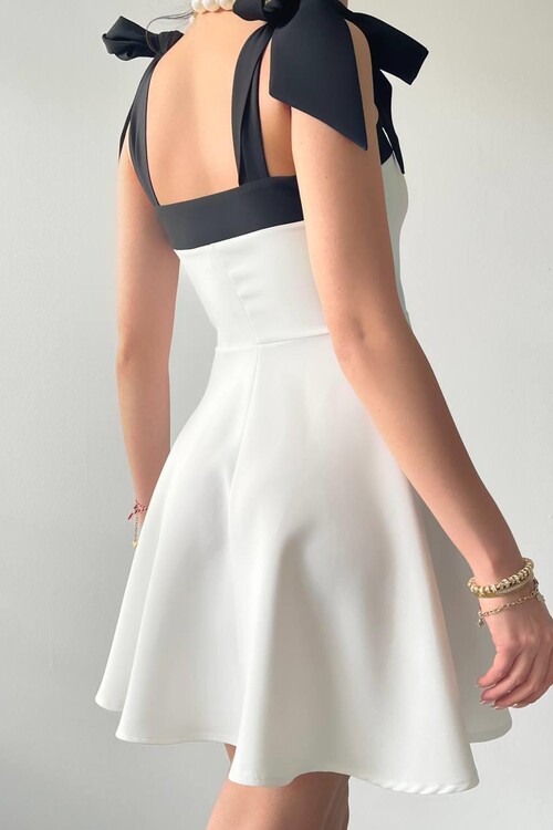 Cloche Shoulder Bow Dress