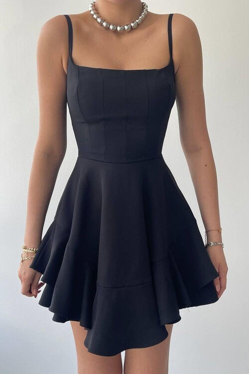 Common İp Askılı Elbise