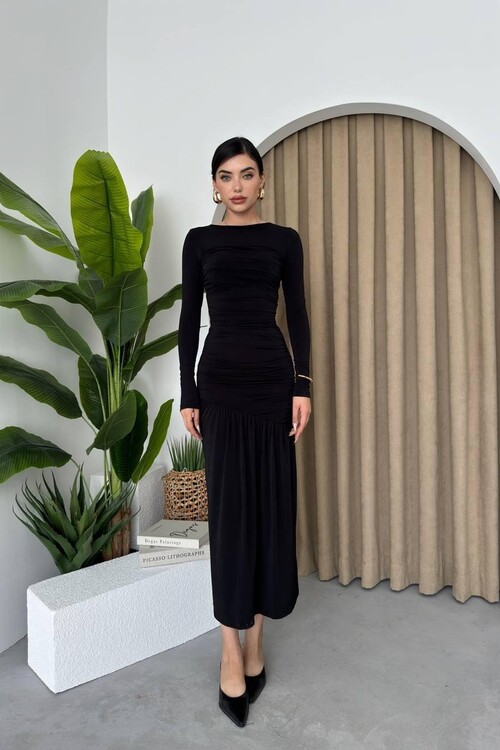 Costa Pile Detail Dress