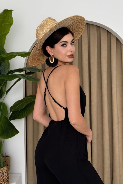 Darcy Sırt Dekolteli Tulum