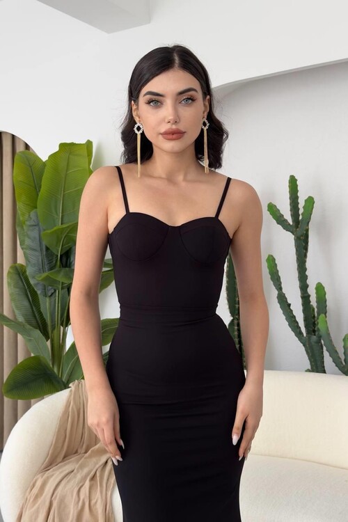 Dominic Midi Dress with Gathered Skirt