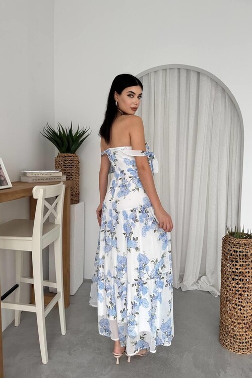 Elgans Shoulder Tie Dress