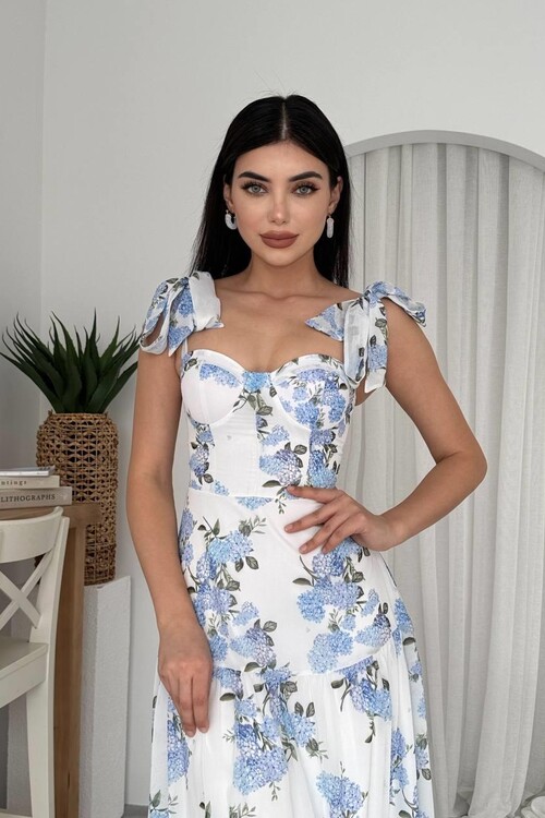 Elgans Shoulder Tie Dress