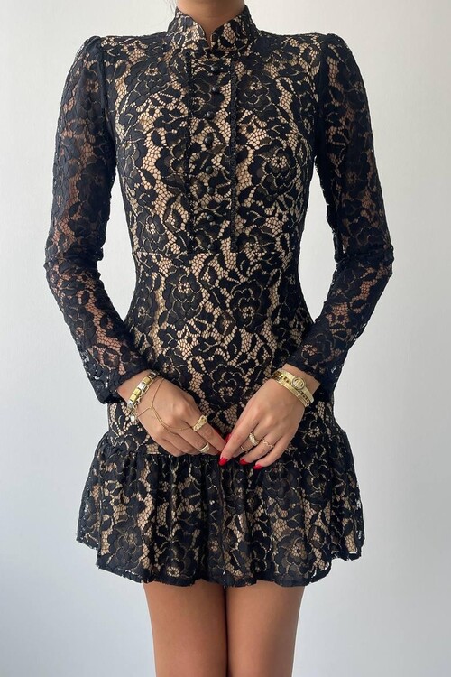 Famous Lace Mini Dress