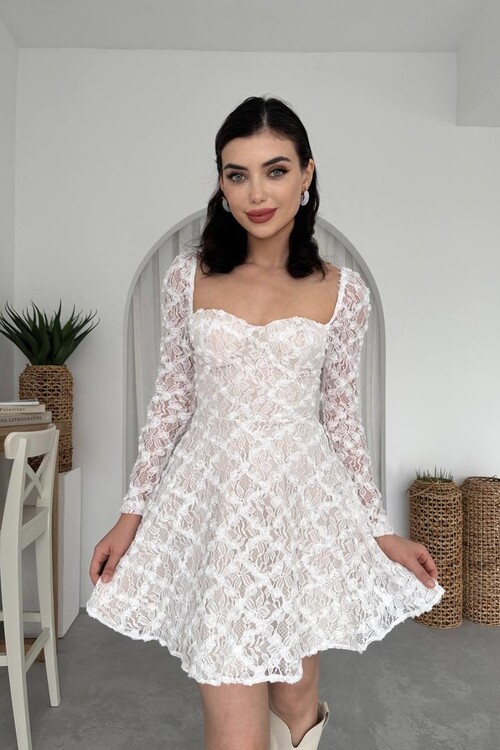 Fers Flower Detail Dress