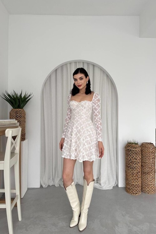 Fers Flower Detail Dress