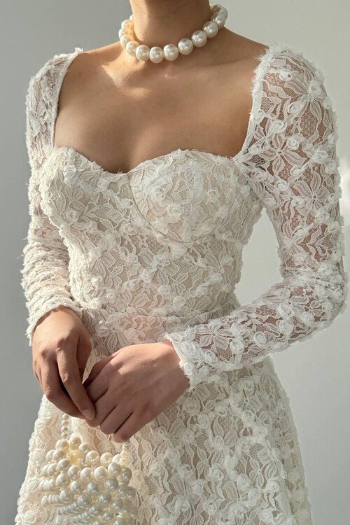 Fers Flower Detail Dress