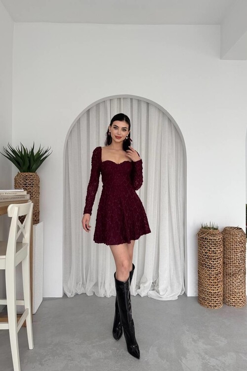 Fers Flower Detail Dress