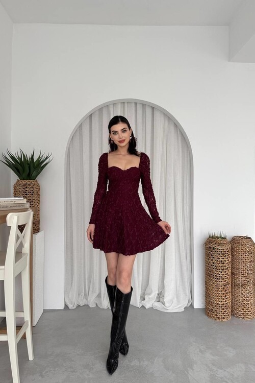 Fers Flower Detail Dress