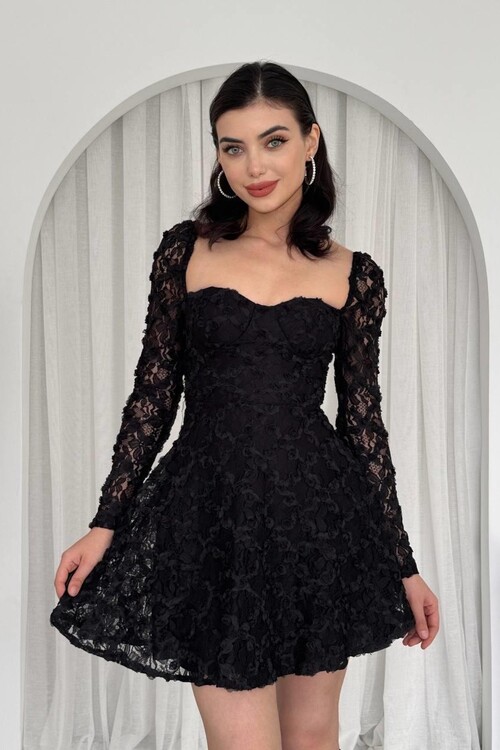 Fers Flower Detail Dress