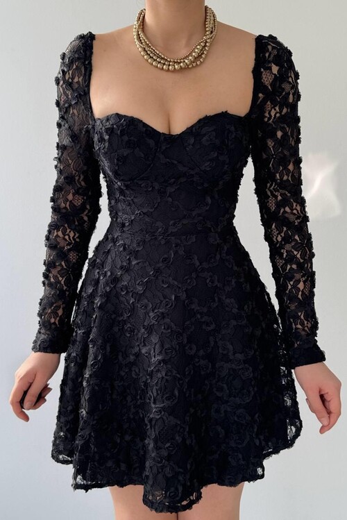 Fers Flower Detail Dress