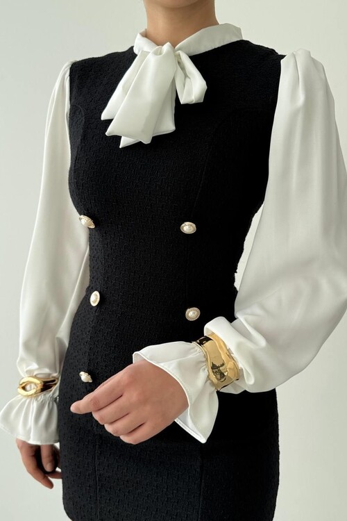 Galafi Collar Mini Dress