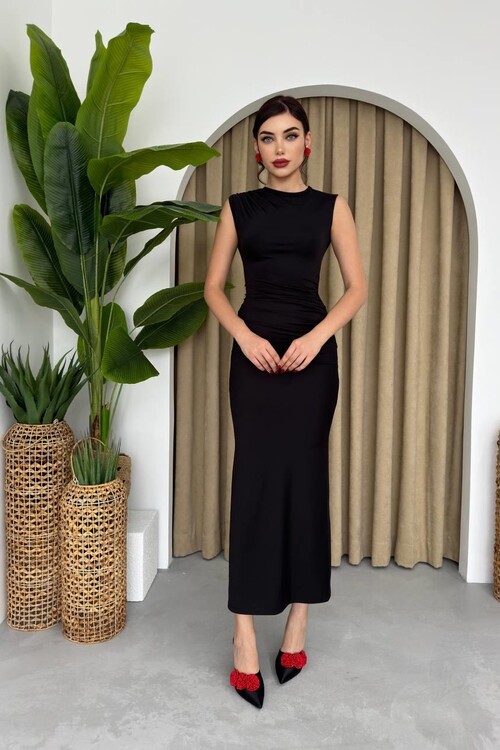 Galanoy Gathered Dress