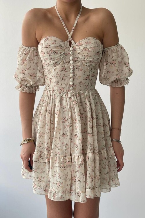 Hans Halter Neck Dress