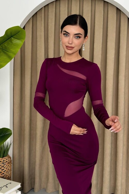 Jaguar Tulle Detailed Dress