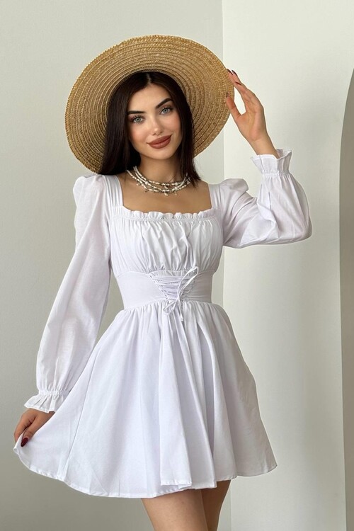 Lona Long Sleeve Mine Dress