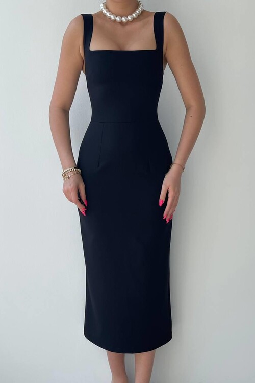 Martin Askılı Kalem Elbise