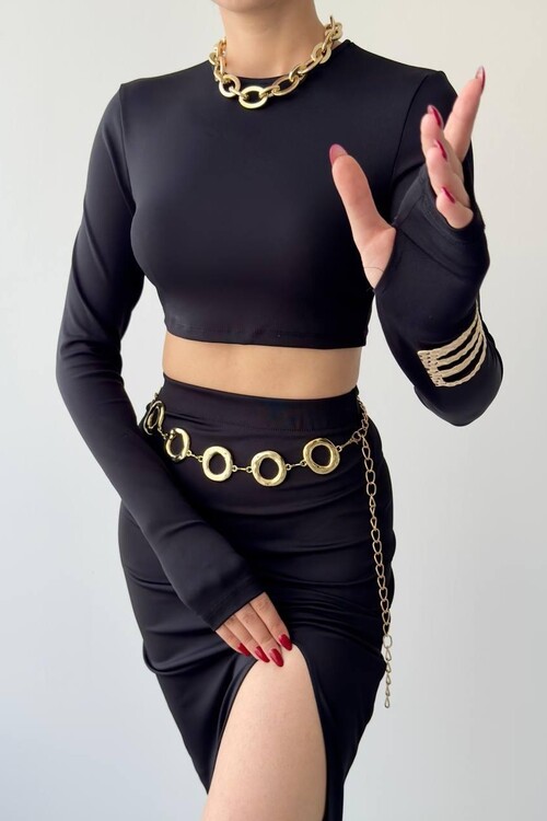 Meredith Yırtmaçlı Takım