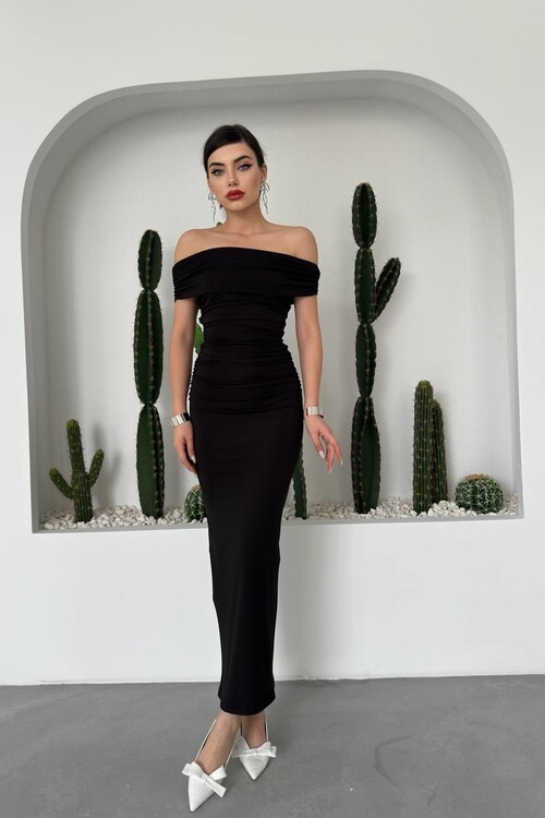 Milan Madonna Collar Pencil Dress