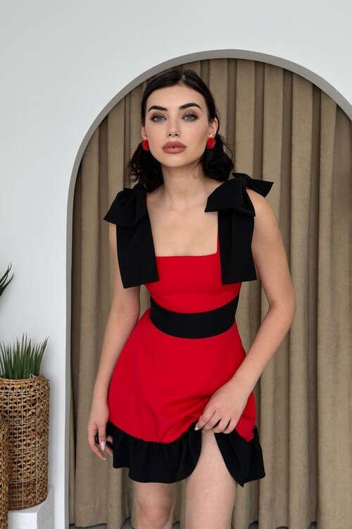 Miron Shoulder Bow Dress