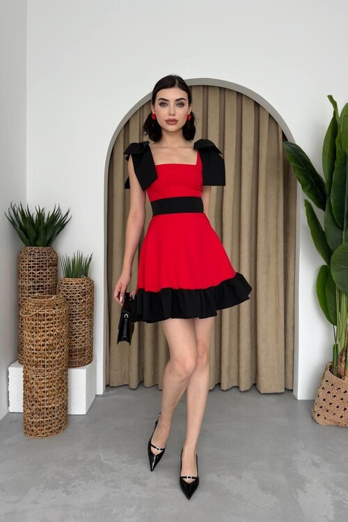 Miron Shoulder Bow Dress